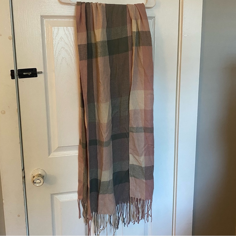 Flanneled Pink Scarf